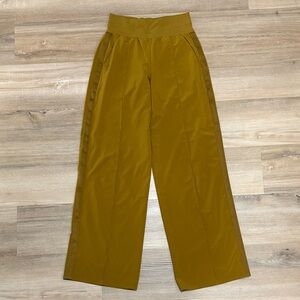 Athleta Wide Leg Pants in Mustard